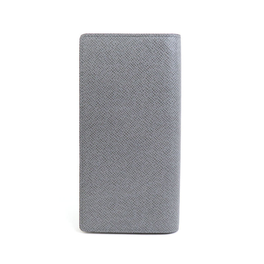 Louis Vuitton fold Glacier wallet Bi Portefeuille Brazza Taiga long Black